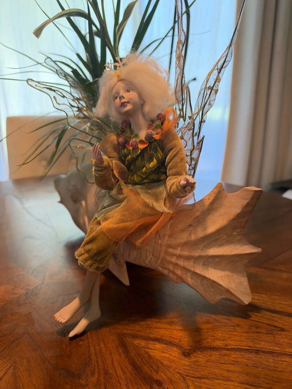 Winward Holidays Golden Fairy Doll 12"